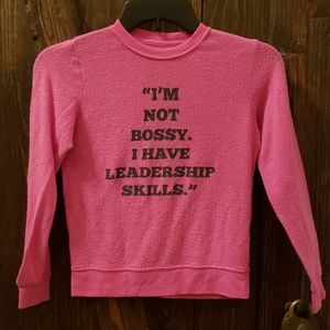 Long sleeve pink girls sweater Joe's medium